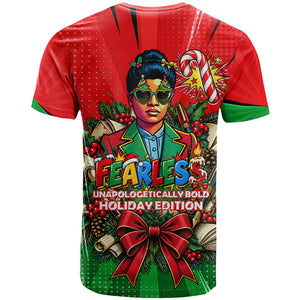 Ida B. Wells Fearless T shirt Festive Pop Art Comic Christmas