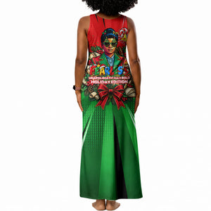 Ida B. Wells Fearless Tank Maxi Dress Festive Pop Art Comic Christmas