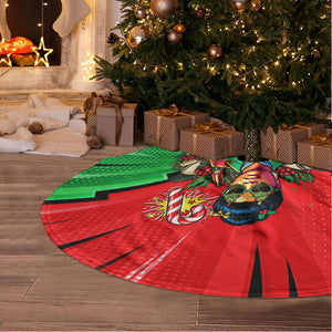 Ida B. Wells Fearless Tree Skirt Festive Pop Art Comic Christmas