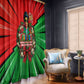 Ida B. Wells Fearless Window Curtain Festive Pop Art Comic Christmas
