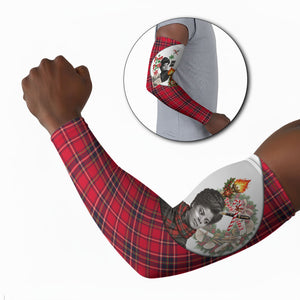 Ida B. Wells Power Of The Press Christmas Arm Sleeves Vintage Plaid Red Torch Holiday