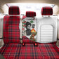 Ida B. Wells Power Of The Press Christmas Back Car Seat Cover Vintage Plaid Red Torch Holiday