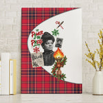 Ida B. Wells Power Of The Press Christmas Canvas Wall Art Vintage Plaid Red Torch Holiday