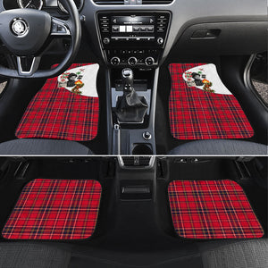 Ida B. Wells Power Of The Press Christmas Car Mats Vintage Plaid Red Torch Holiday