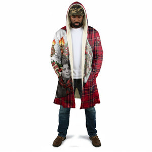 Ida B. Wells Power Of The Press Christmas Cloak Vintage Plaid Red Torch Holiday
