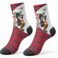 Ida B. Wells Power Of The Press Christmas Crew Socks Vintage Plaid Red Torch Holiday