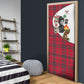 Ida B. Wells Power Of The Press Christmas Door Cover Vintage Plaid Red Torch Holiday