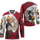 Ida B. Wells Power Of The Press Christmas Hockey Jersey Vintage Plaid Red Torch Holiday