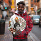 Ida B. Wells Power Of The Press Christmas Hoodie Vintage Plaid Red Torch Holiday