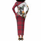 Ida B. Wells Power Of The Press Christmas Long Sleeve Bodycon Dress Vintage Plaid Red Torch Holiday