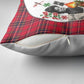 Ida B. Wells Power Of The Press Christmas Pillow Cover Vintage Plaid Red Torch Holiday
