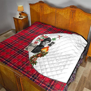 Ida B. Wells Power Of The Press Christmas Quilt Vintage Plaid Red Torch Holiday