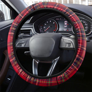 Ida B. Wells Power Of The Press Christmas Steering Wheel Cover Vintage Plaid Red Torch Holiday