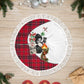 Ida B. Wells Power Of The Press Christmas Tree Skirt Vintage Plaid Red Torch Holiday