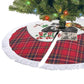 Ida B. Wells Power Of The Press Christmas Tree Skirt Vintage Plaid Red Torch Holiday
