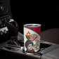 Ida B. Wells Power Of The Press Christmas Tumbler Cup Vintage Plaid Red Torch Holiday