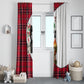 Ida B. Wells Power Of The Press Christmas Window Curtain Vintage Plaid Red Torch Holiday
