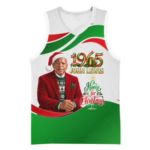 John Lewis Home For Christmas Basketball Jersey Honoring John Lewis Legacy Light Courage