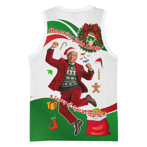 John Lewis Home For Christmas Basketball Jersey Honoring John Lewis Legacy Light Courage