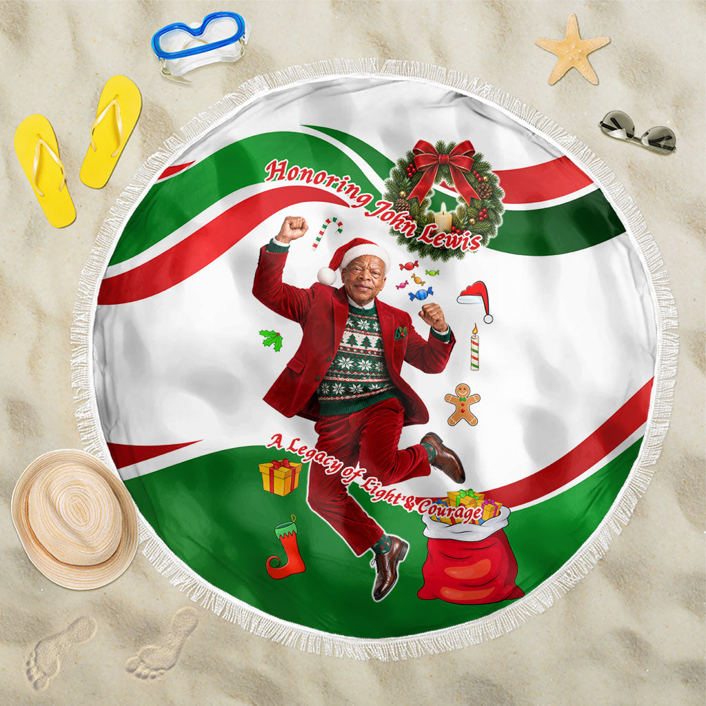 John Lewis Home For Christmas Beach Blanket Honoring John Lewis Legacy Light Courage