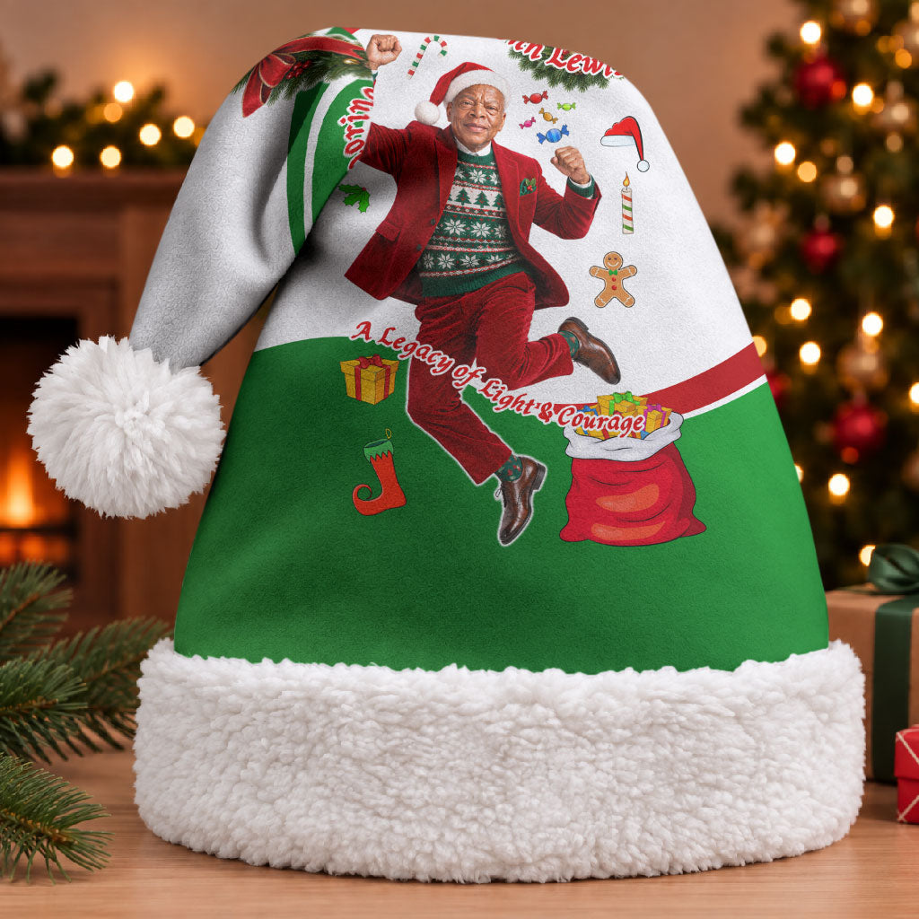 John Lewis Home For Christmas Santa Hat Honoring John Lewis Legacy Light Courage