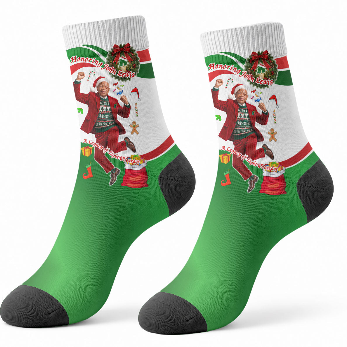 John Lewis Home For Christmas Crew Socks Honoring John Lewis Legacy Light Courage