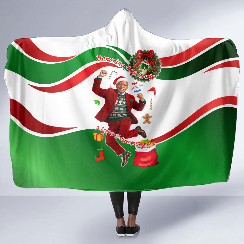 John Lewis Home For Christmas Hooded Blanket Honoring John Lewis Legacy Light Courage