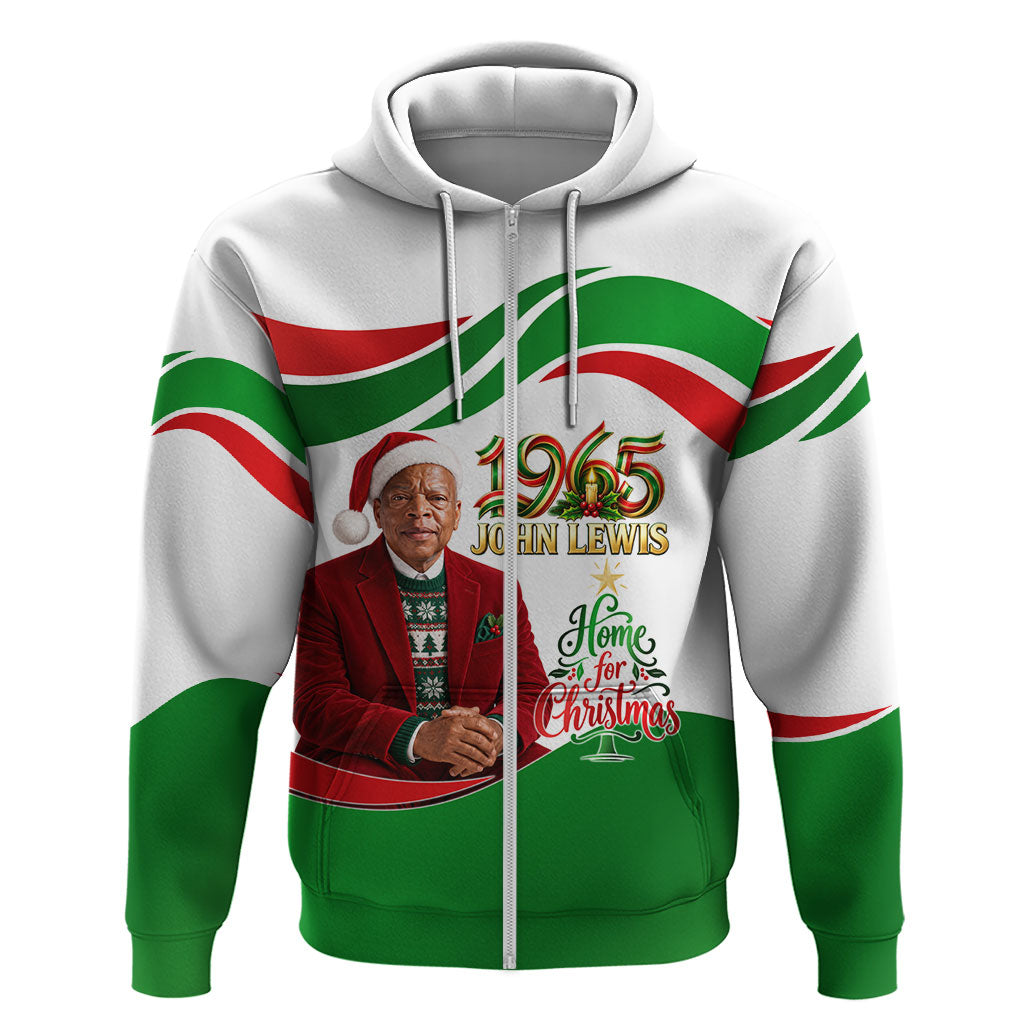 John Lewis Home For Christmas Hoodie Honoring John Lewis Legacy Light Courage