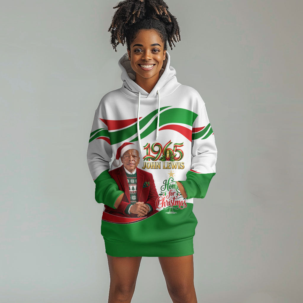 John Lewis Home For Christmas Hoodie Dress Honoring John Lewis Legacy Light Courage