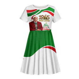 John Lewis Home For Christmas Kid Short Sleeve Dress Honoring John Lewis Legacy Light Courage