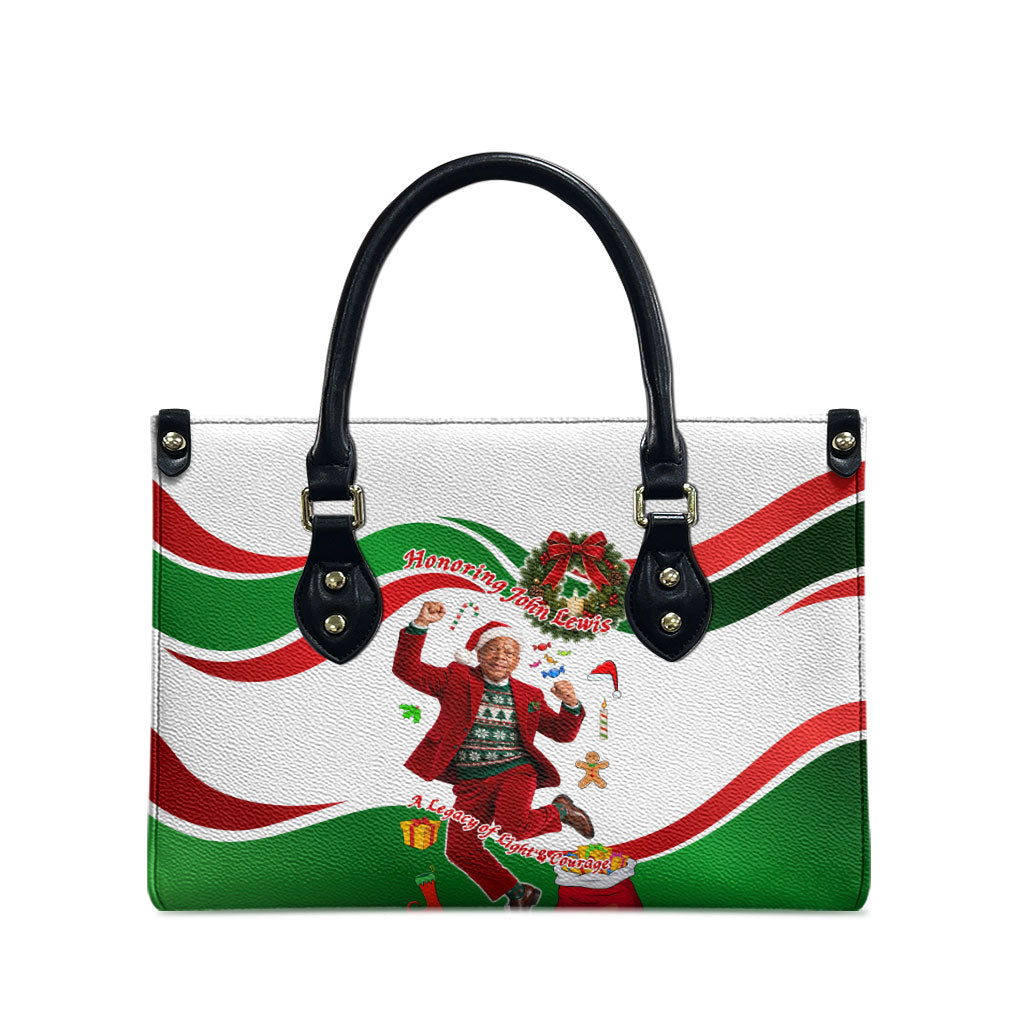 John Lewis Home For Christmas Leather Bag Honoring John Lewis Legacy Light Courage