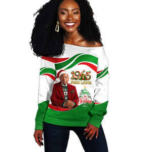 John Lewis Home For Christmas Off Shoulder Sweater Honoring John Lewis Legacy Light Courage