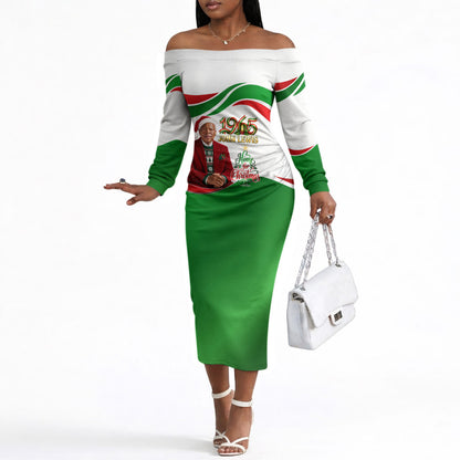 John Lewis Home For Christmas Off The Shoulder Long Sleeve Dress Honoring John Lewis Legacy Light Courage