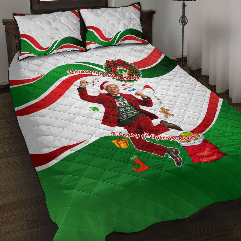 John Lewis Home For Christmas Quilt Bed Set Honoring John Lewis Legacy Light Courage