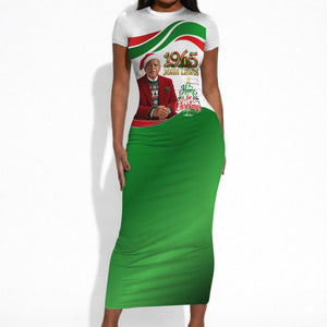 John Lewis Home For Christmas Short Sleeve Bodycon Dress Honoring John Lewis Legacy Light Courage