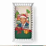 John Lewis Selma 1965 Christmas Baby Bed Cover Civil Rights Courage Hope Peace Festive Holiday Tree