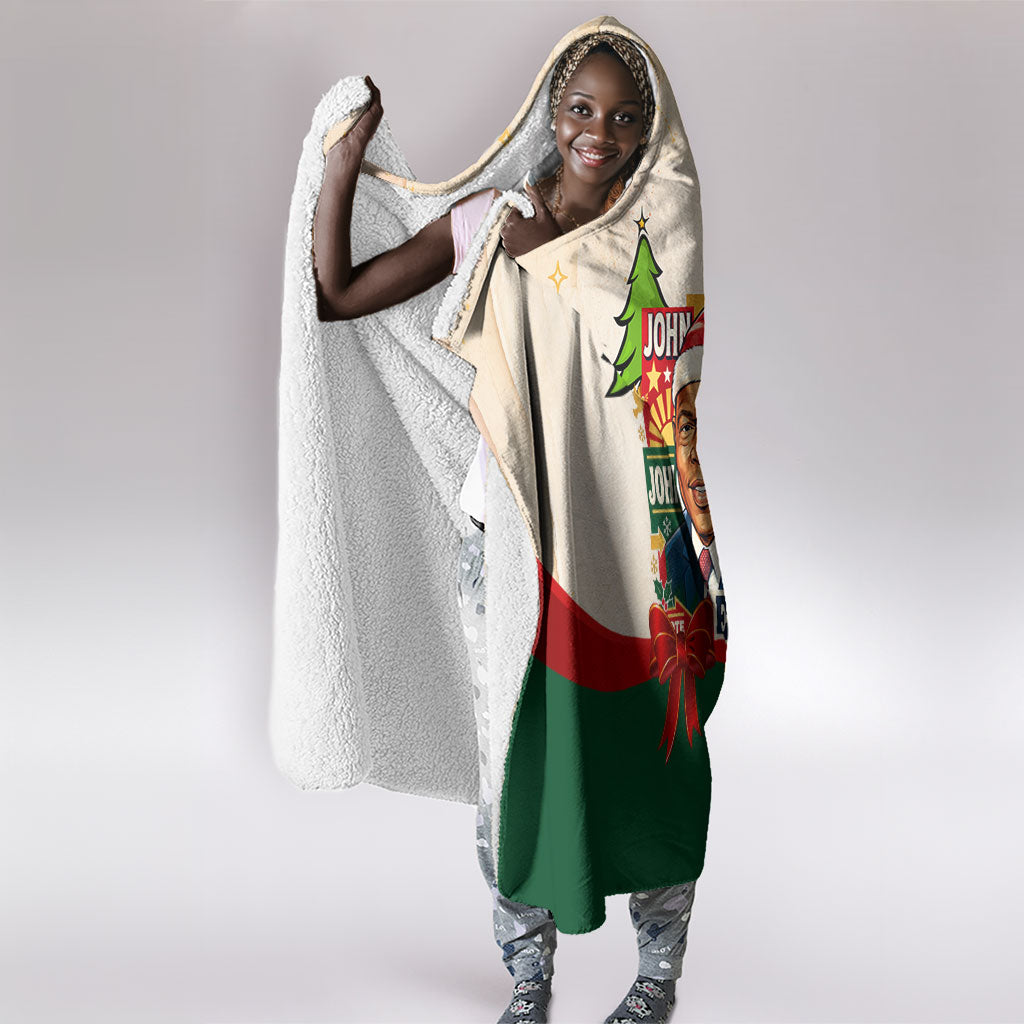 John Lewis Selma 1965 Christmas Hooded Blanket Civil Rights Courage Hope Peace Festive Holiday Tree