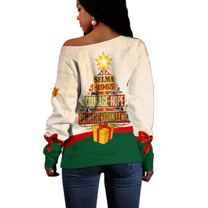 John Lewis Selma 1965 Christmas Off Shoulder Sweater Civil Rights Courage Hope Peace Festive Holiday Tree