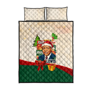 John Lewis Selma 1965 Christmas Quilt Bed Set Civil Rights Courage Hope Peace Festive Holiday Tree