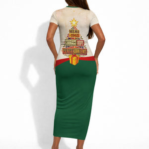 John Lewis Selma 1965 Christmas Short Sleeve Bodycon Dress Civil Rights Courage Hope Peace Festive Holiday Tree