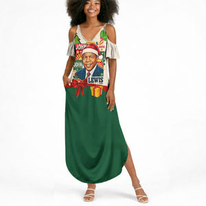 John Lewis Selma 1965 Christmas Summer Maxi Dress Civil Rights Courage Hope Peace Festive Holiday Tree