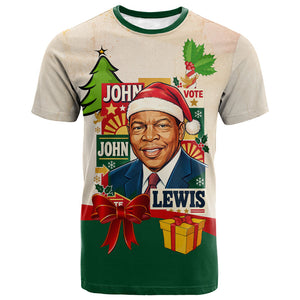 John Lewis Selma 1965 Christmas T shirt Civil Rights Courage Hope Peace Festive Holiday Tree