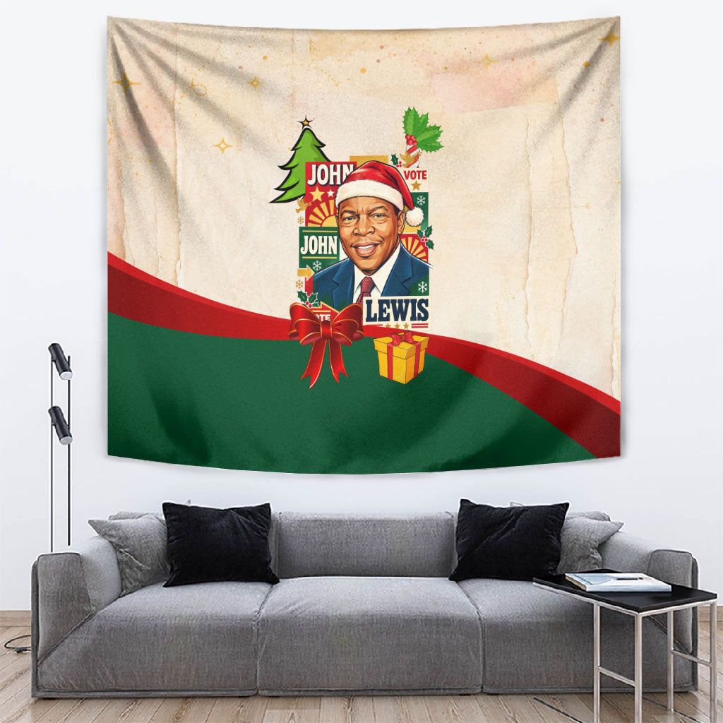 John Lewis Selma 1965 Christmas Tapestry Civil Rights Courage Hope Peace Festive Holiday Tree