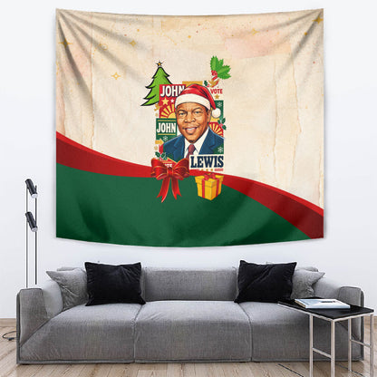 John Lewis Selma 1965 Christmas Tapestry Civil Rights Courage Hope Peace Festive Holiday Tree
