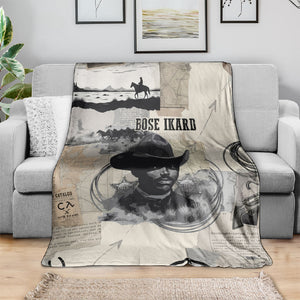 Bose Ikard Black Cowboy Blanket Vintage Newspaper Collage Old West African American History Art