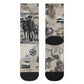 Bose Ikard Black Cowboy Crew Socks Vintage Newspaper Collage Old West African American History Art