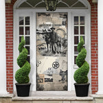 Bose Ikard Black Cowboy Door Cover Vintage Newspaper Collage Old West African American History Art
