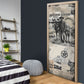 Bose Ikard Black Cowboy Door Cover Vintage Newspaper Collage Old West African American History Art