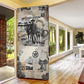 Bose Ikard Black Cowboy Door Cover Vintage Newspaper Collage Old West African American History Art