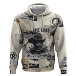 Bose Ikard Black Cowboy Hoodie Vintage Newspaper Collage Old West African American History Art